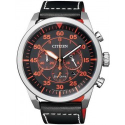 Reloj Citizen Cronógrafo Hombre Eco Drive Correa Cuero CA0693-12A