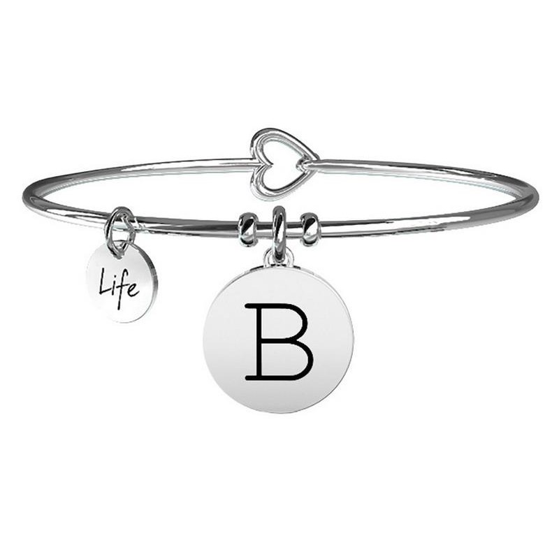 Buy Sterling Silver Bracelet With Sterling Silver Typewriter B Letter  Charm, Bracelet With Silver Letter B Pendant, Initial B Charm Bracelet, B  Online in India - Etsy