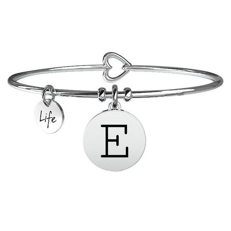 Kidult Ladies Bracelet Symbols Letter E 231555E - New Fashion Jewels