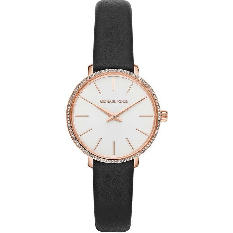 michael kors ladies leather watch