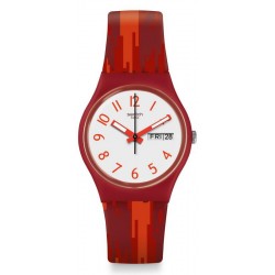 Swatch Ladies Watch Gent Red Flame GR711