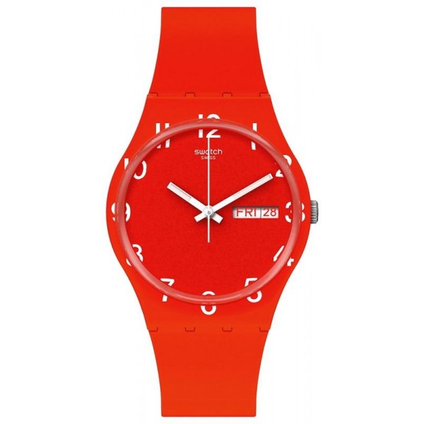 Buy Swatch Unisex Watch Gent Over Red GR713